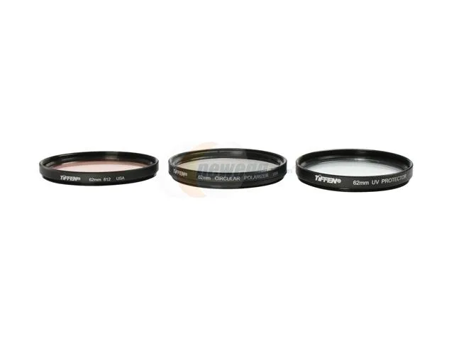 Tiffen Tiffen 62TPK1 62mm camera filter kit UV 812 CPL — product photo