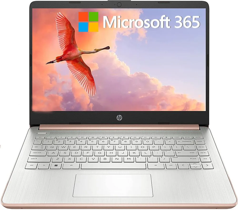 HP HP Stream 14 laptop Intel Celeron N4120 16GB 64GB eMMC Rose Gold — product photo