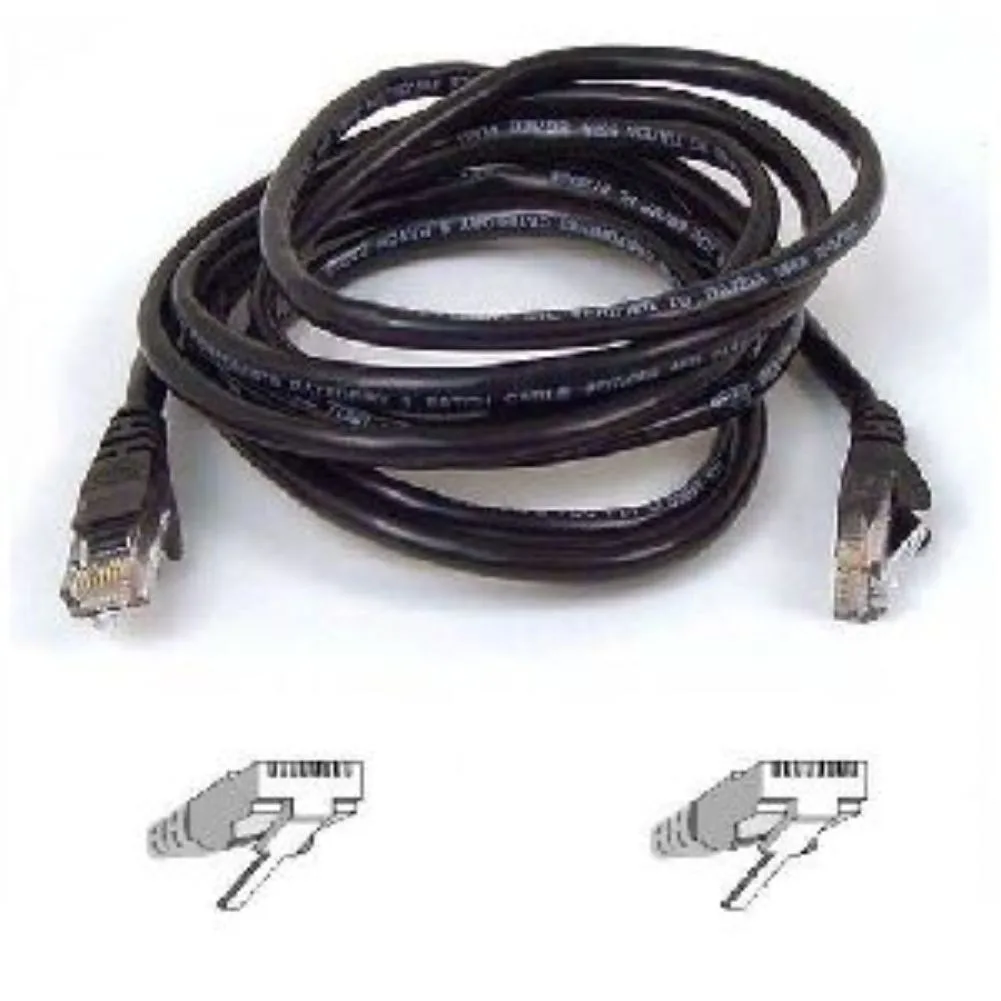 Belkin Belkin A3L980-02-BLK-S Cat 6 network ethernet cable 2 ft — product photo