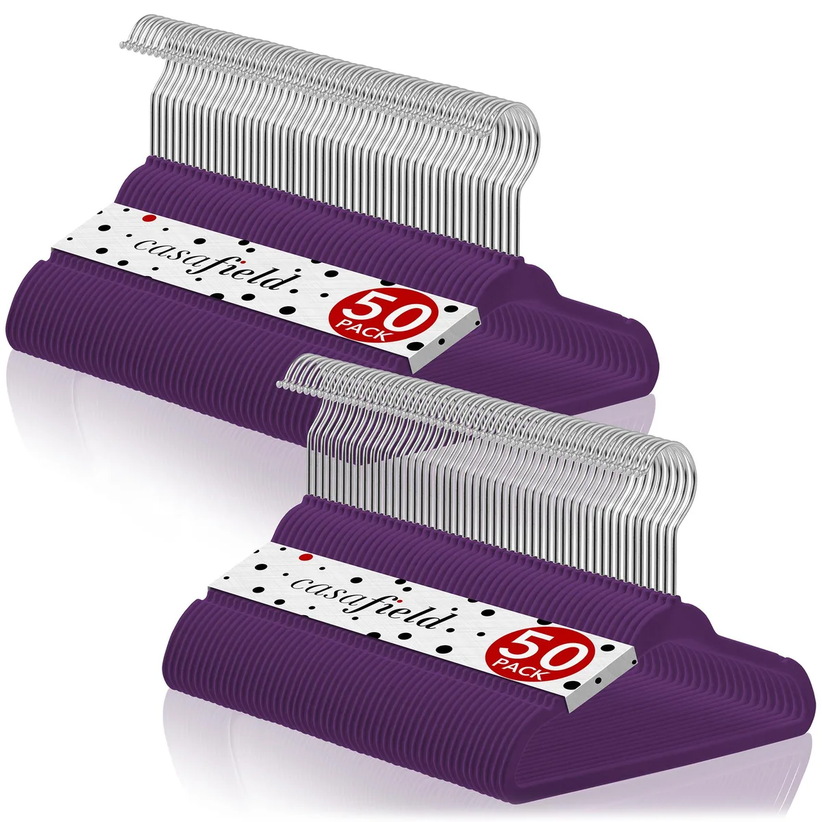 Casafield Casafield 100 Velvet Baby Hangers 11" Purple — product photo