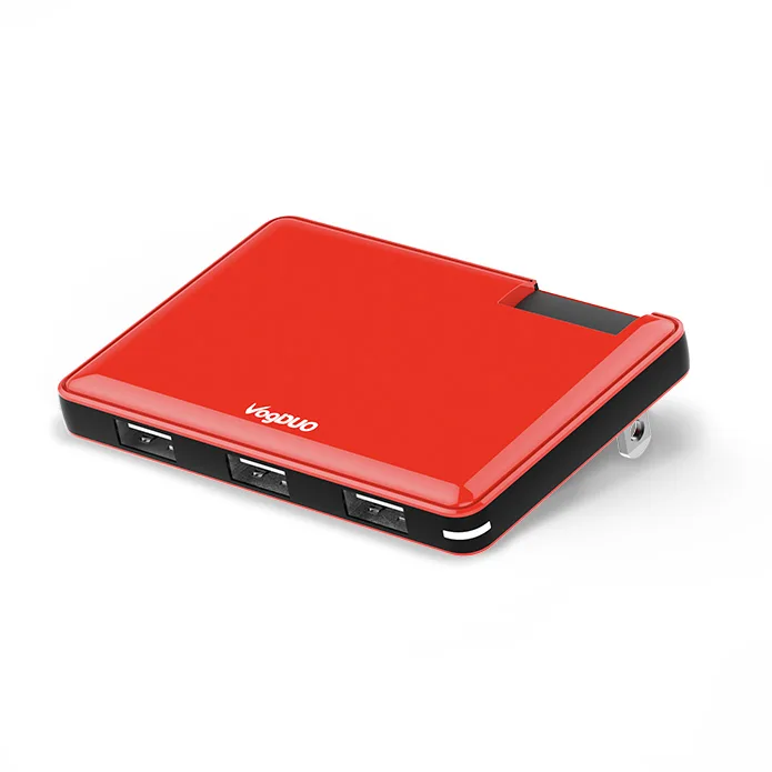 VogDUO International Corp. VogDUO International Corp. Charger Pro 30W 3-Port USB Red .5in — product photo