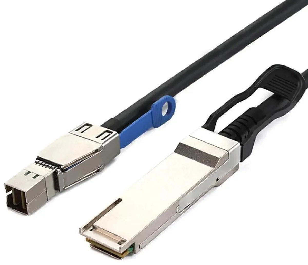 SMUGDESK SMUGDESK SFF8644 to QSFP SFF8436 SAS Cable .5m 12Gbps 28AWG 10ohm Black — product photo