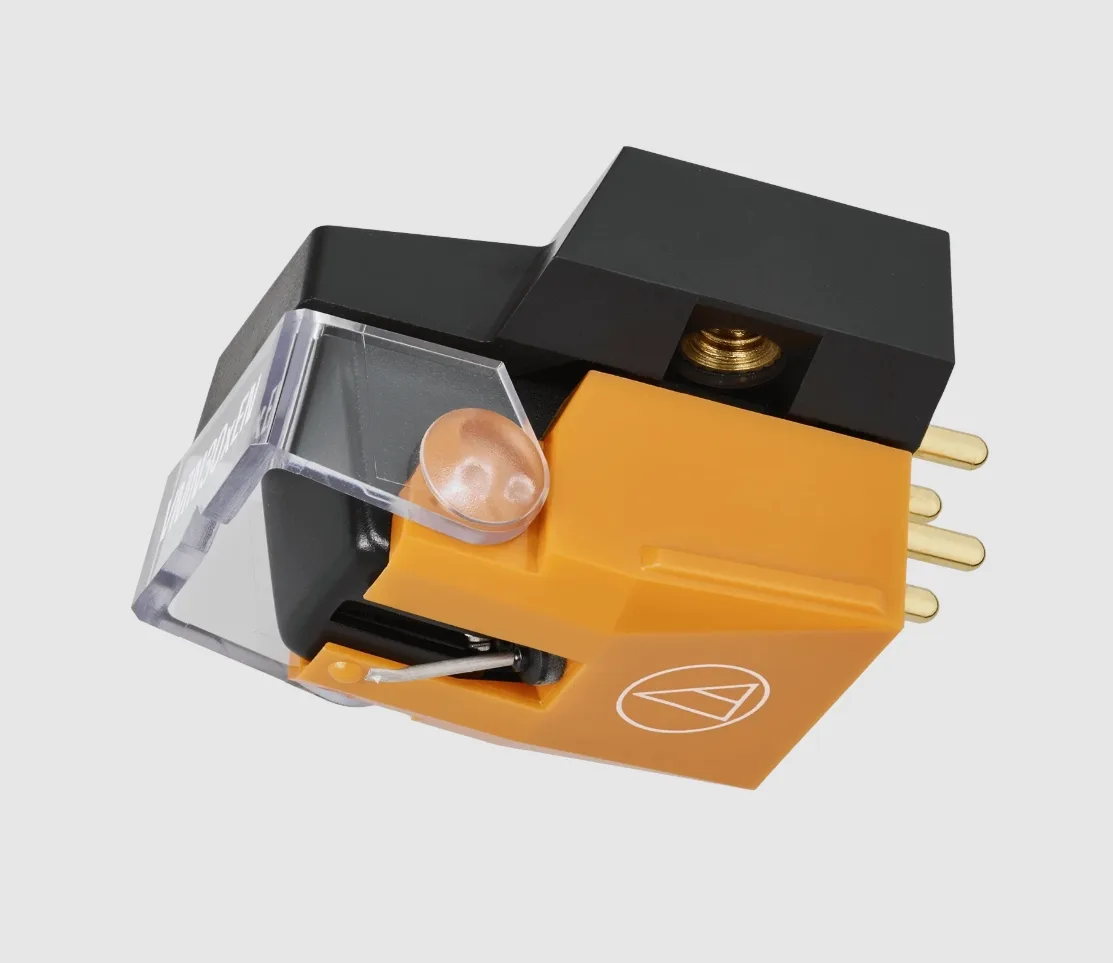 Audio-Technica Audio-Technica AT-VM530XEN Dual Moving Magnet Cartridge 0.3 x 0.7 mil Nude Elliptical Stylus Orange/Black — product photo