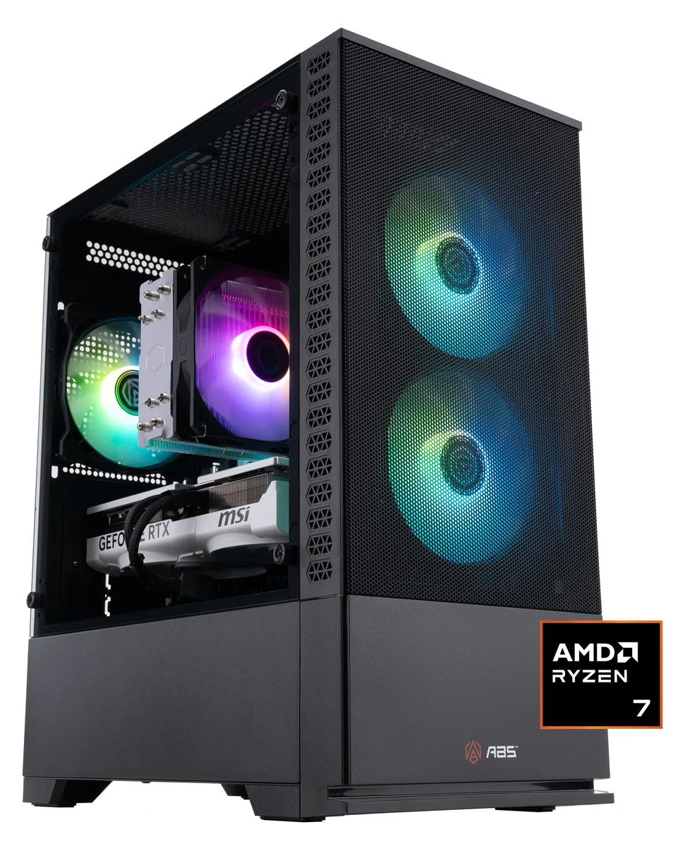 ABS ABS CR7700X5070 gaming PC Ryzen 7 7700X RTX 5070 32GB 1TB — product photo