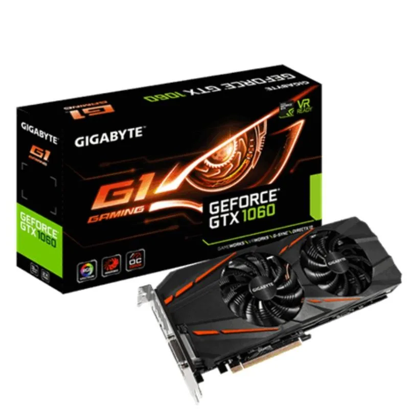 GIGABYTE GIGABYTE GTX 1060 G1 Gaming 3GB GDDR5 graphics card — product photo