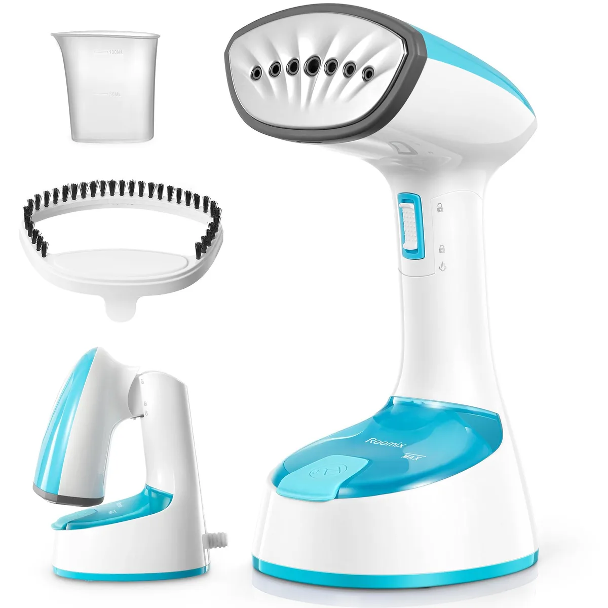 Hamilton Beach Reemix AJ-2241A 1200W Foldable Handheld Steamer Crystal Blue — product photo