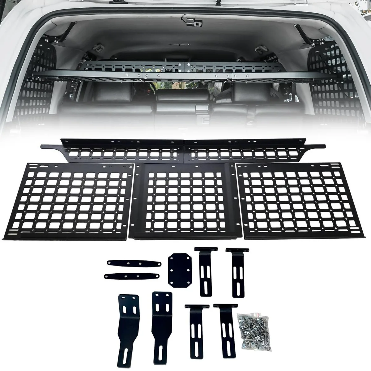 N-A N-A MOLLE Storage Panel Shelf for 2010-2023 Toyota 4Runner Black MSPS100 — product photo