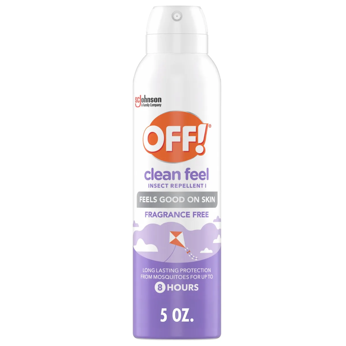 A 5 oz clear aerosol can with a smooth finish