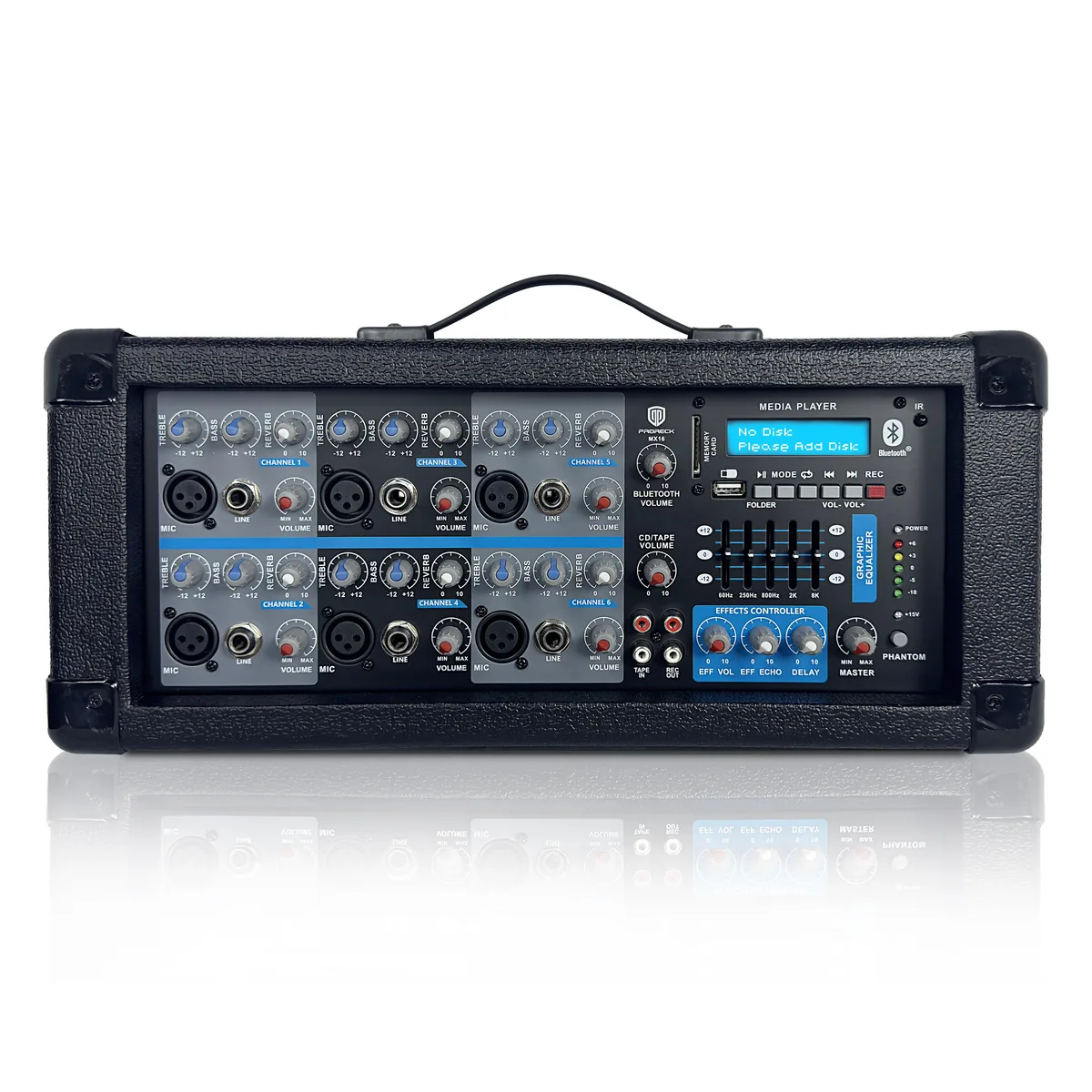 PRORECK PRORECK MX16 6-Channel 2000w Audio Mixer — product photo
