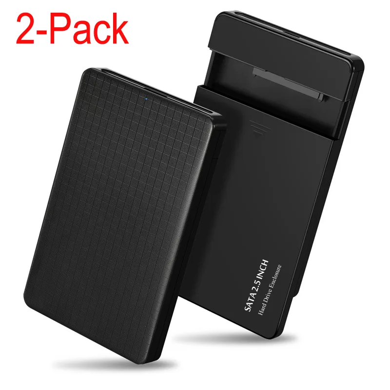Jansicotek Jansicotek E39 2.5" SATA portable hard drive enclosure 2-pack black — product photo