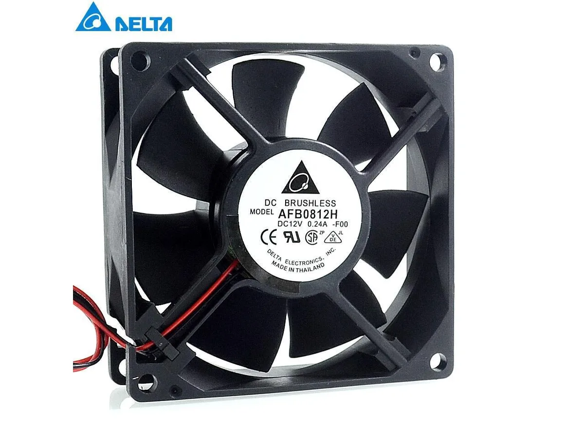 Fans Fans AFB0812H 8025 80mm 12V .24A 2-wire double ball bearing PWM case fan 50pcs — product photo