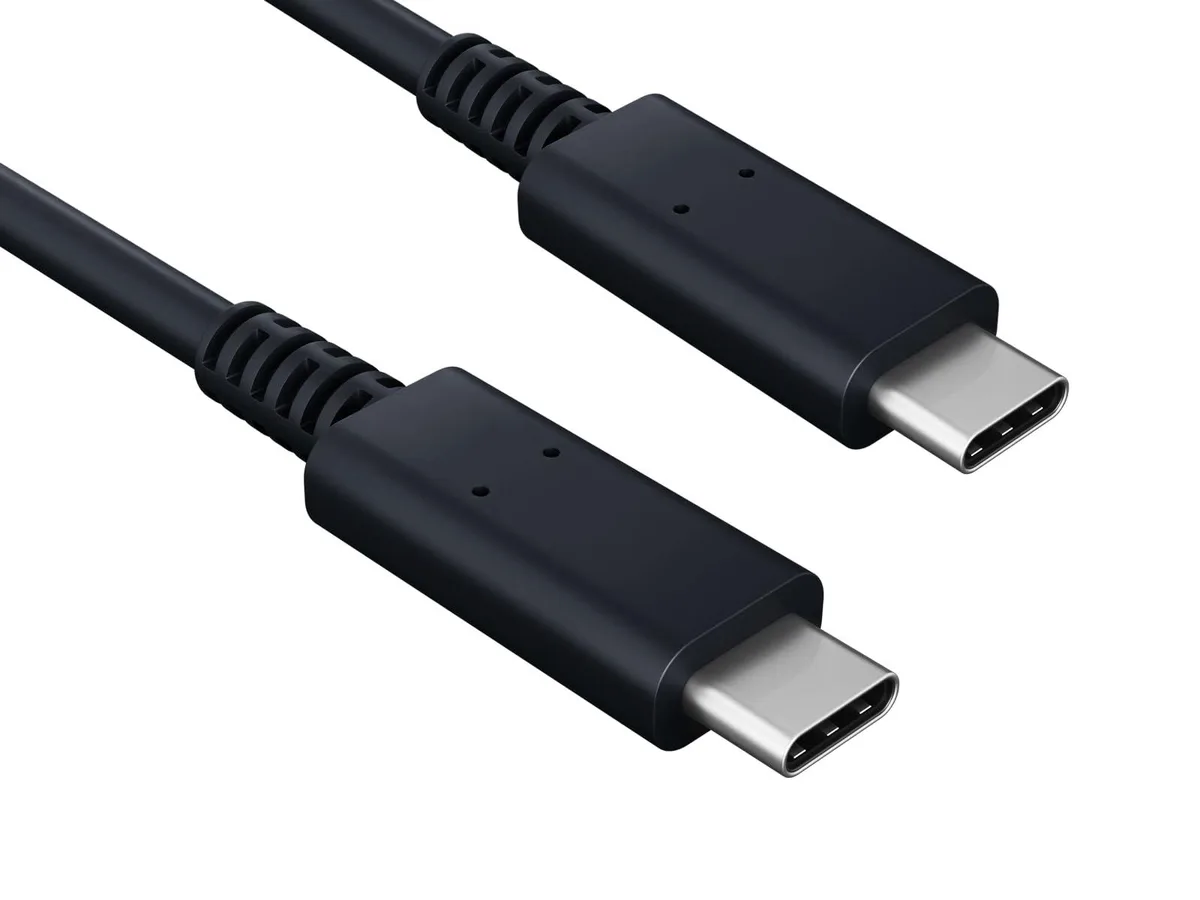 Cable Leader Cable Leader USB 3.1 Gen 2 Type-C Male to Male Cable 6.5 ft 10Gbps 3A Black — product photo