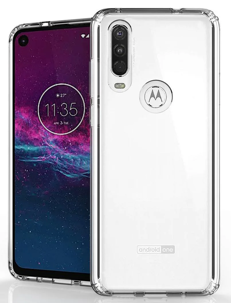 Nakedcellphone Nakedcellphone AquaFlex Clear Hybrid Case for Motorola One Action — product photo