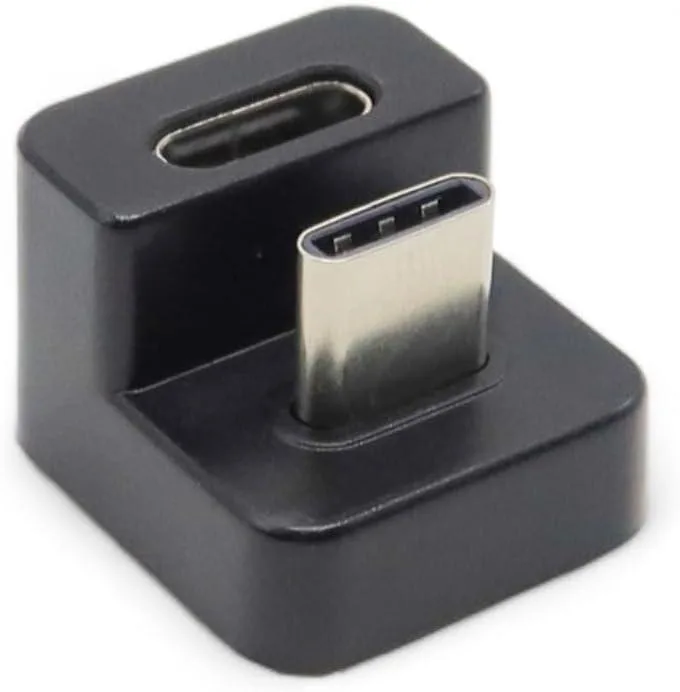 OMOTON OMOTON 180 Degree USB-C to USB-C 10Gbps 60W Adapter .79in — product photo