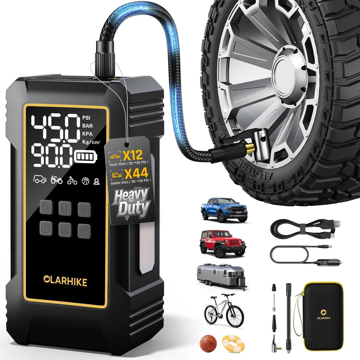  XtremepowerUS NP-268 12000mAh 150PSI portable air compressor — product photo