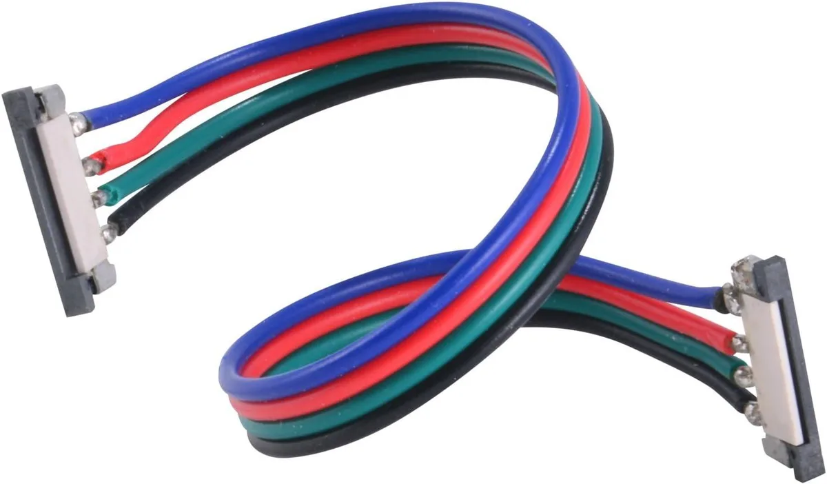 JacobsParts Inc. JacobsParts Inc. LSA-Z6-10PK 10-pack 10mm 4-wire LED strip connector 15cm — product photo