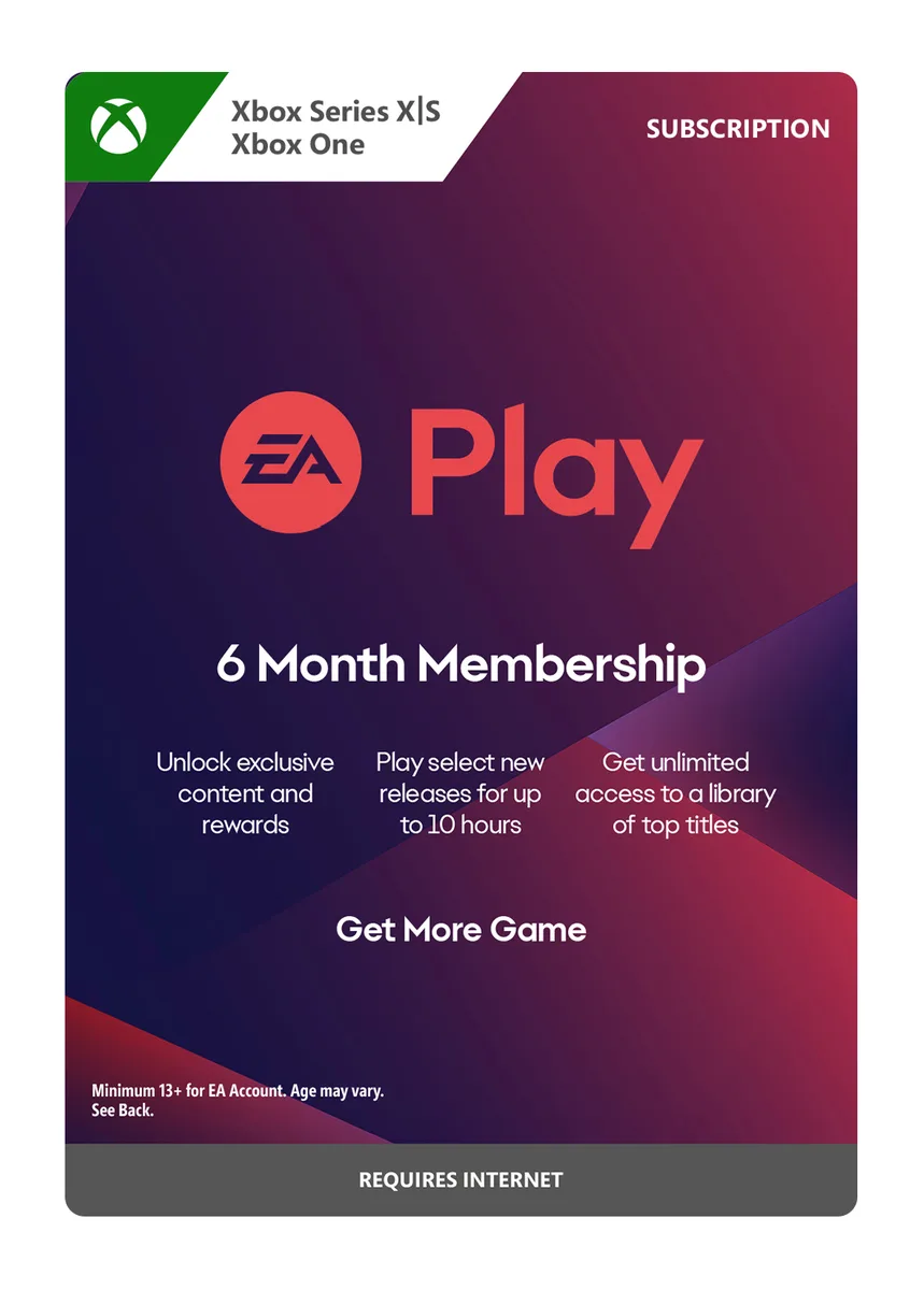 Electronic Arts Electronic Arts EA Play 6 Month Subscription 7F6-00355 downloadable game — product photo