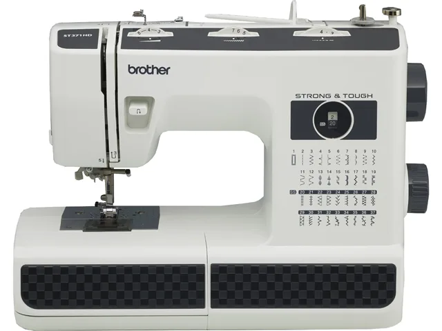 White Brother ST371HD sewing machine with free arm and metal needle plate