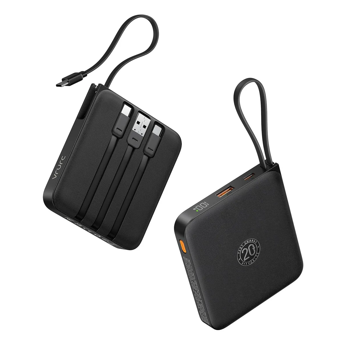 VRURC T1173 power bank 10000mAh 22.5W Black — product photo