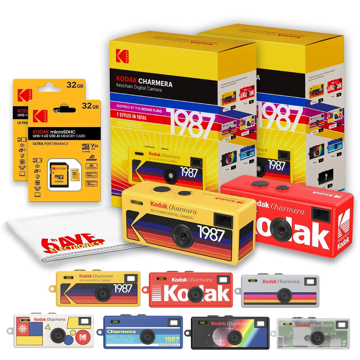 Kodak Kodak Charmera KDKRK0601 Keychain Camera Kit with 2×32GB microSD — product photo