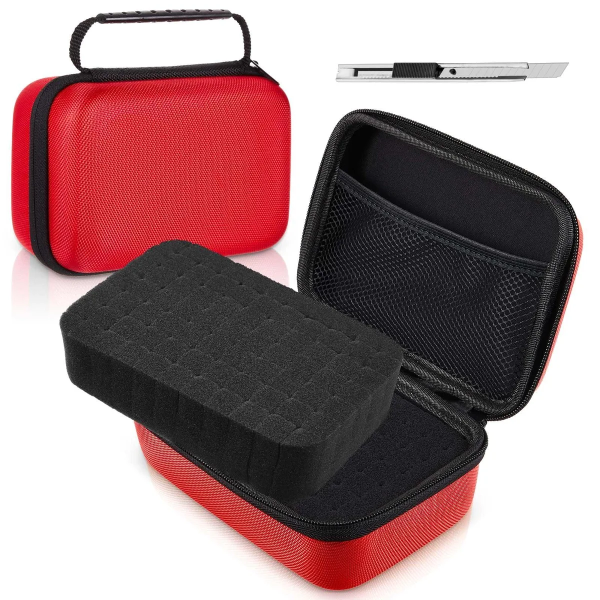  Relaxweex Hat2222 EVA Camera Case 7.8 x 6.3 x 3.5 Inch Red — product photo