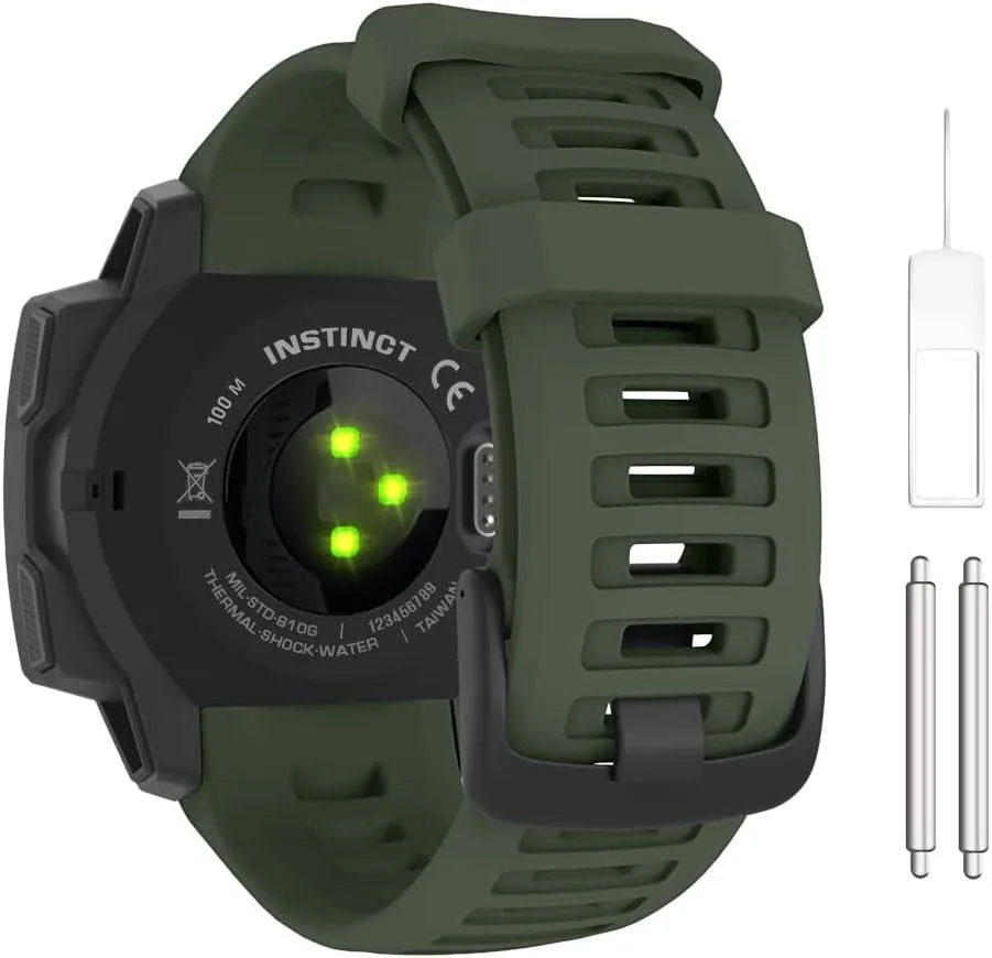 ETEIZU ETEIZU 22 mm Silicone Watch Band Army Green — product photo