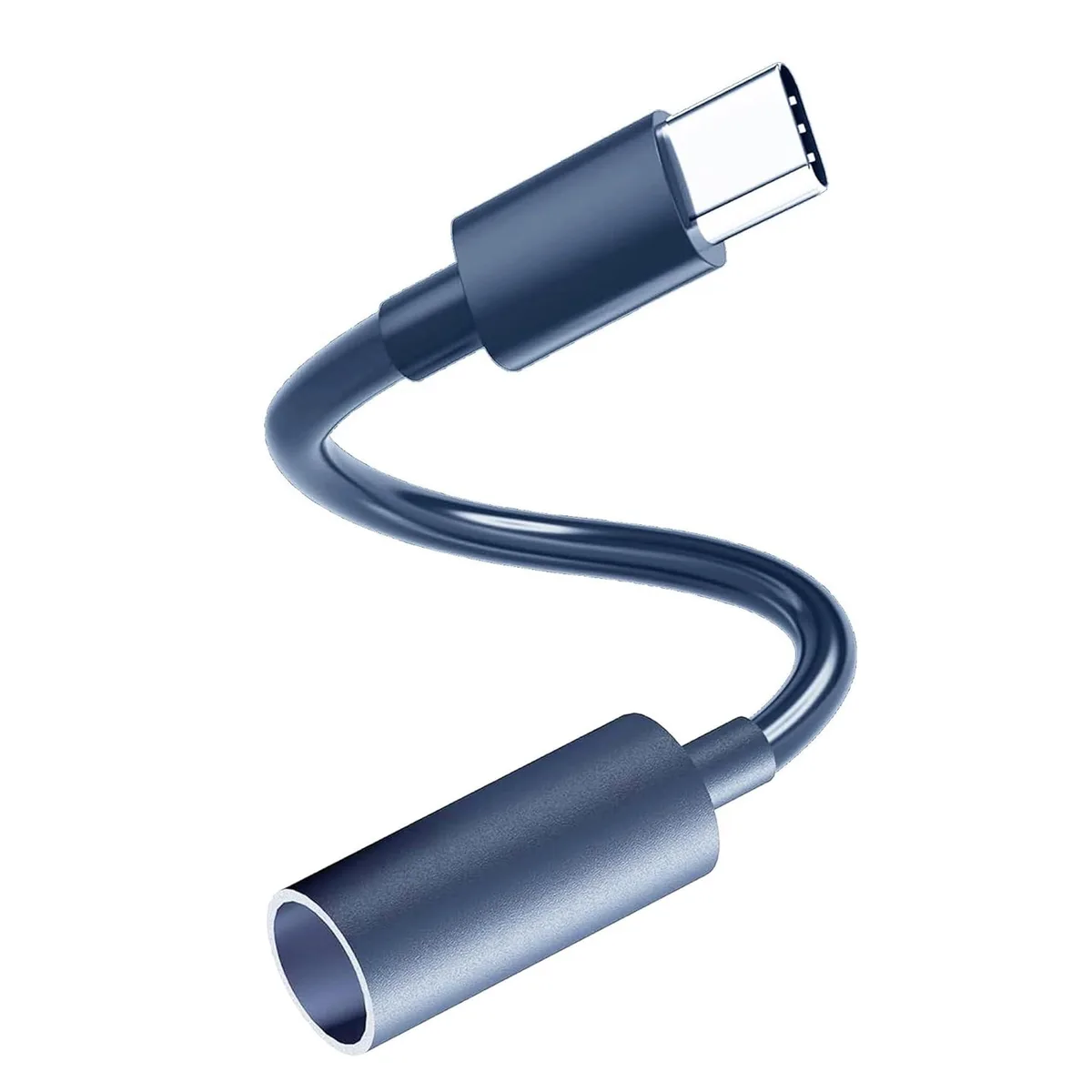 Short white USB-C to DC adapter cable with waterproof female port