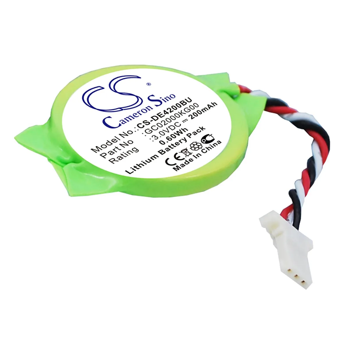 Cameron &amp; Co Cameron &amp; Co DS-CS-DE4200BU CMOS battery for Dell Latitude E4200 E4300 3.0V 200mAh — product photo