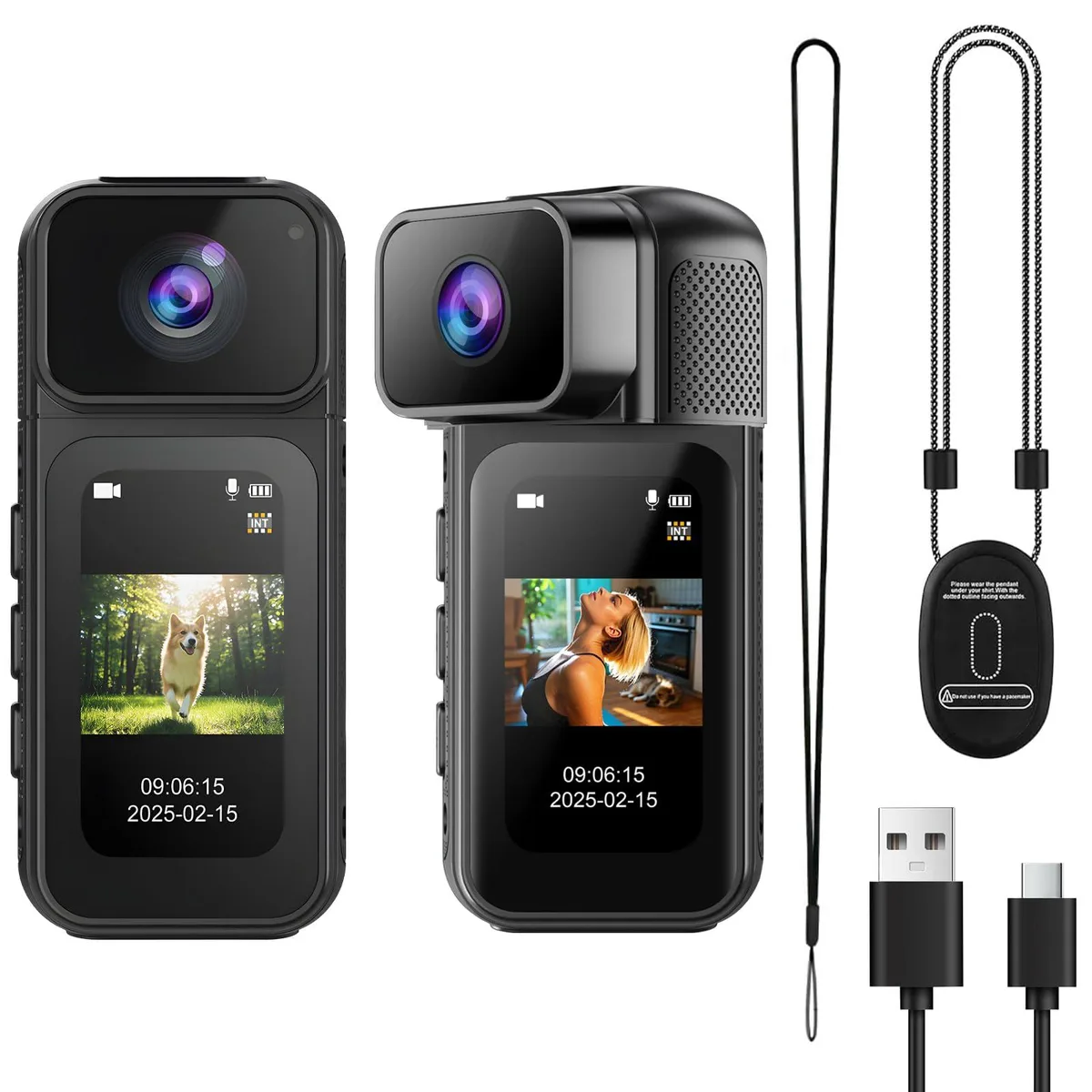 HUAJUN 32178 1080p Action Camera 1.47" Touchscreen 170° Wide Angle — product photo