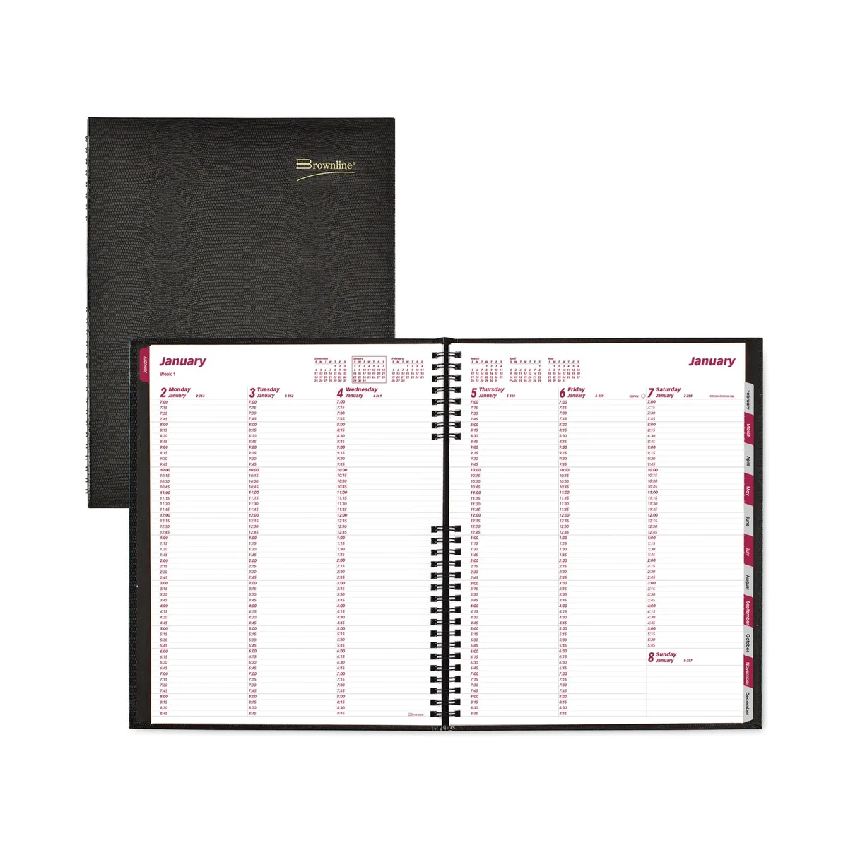 Rediform Rediform Weekly Appointment Book 11 x 8.5 Black 2026 — product photo