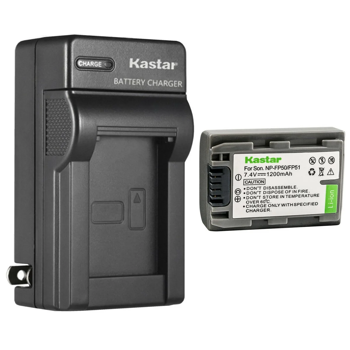 Kastar Kastar NP-FP50/NP-FP51 battery and charger kit — product photo