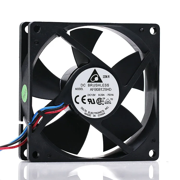 Zyvpee Zyvpee AFB0812SHD 80×20 mm 12 V 0.33 A 3-pin ball-bearing case fan — product photo