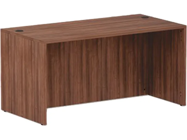 Alera Alera ALEVA216030WA Valencia Straight Front Desk Shell 59.38" x 29.50" x 29.63" Modern Walnut office furniture — product photo