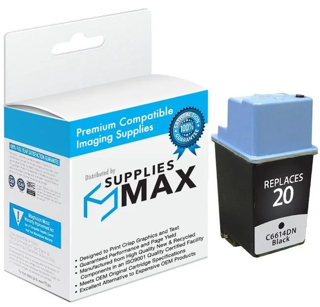 SuppliesMax SuppliesMax C6614DN Black Inkjet Cartridge 500 Pages — product photo