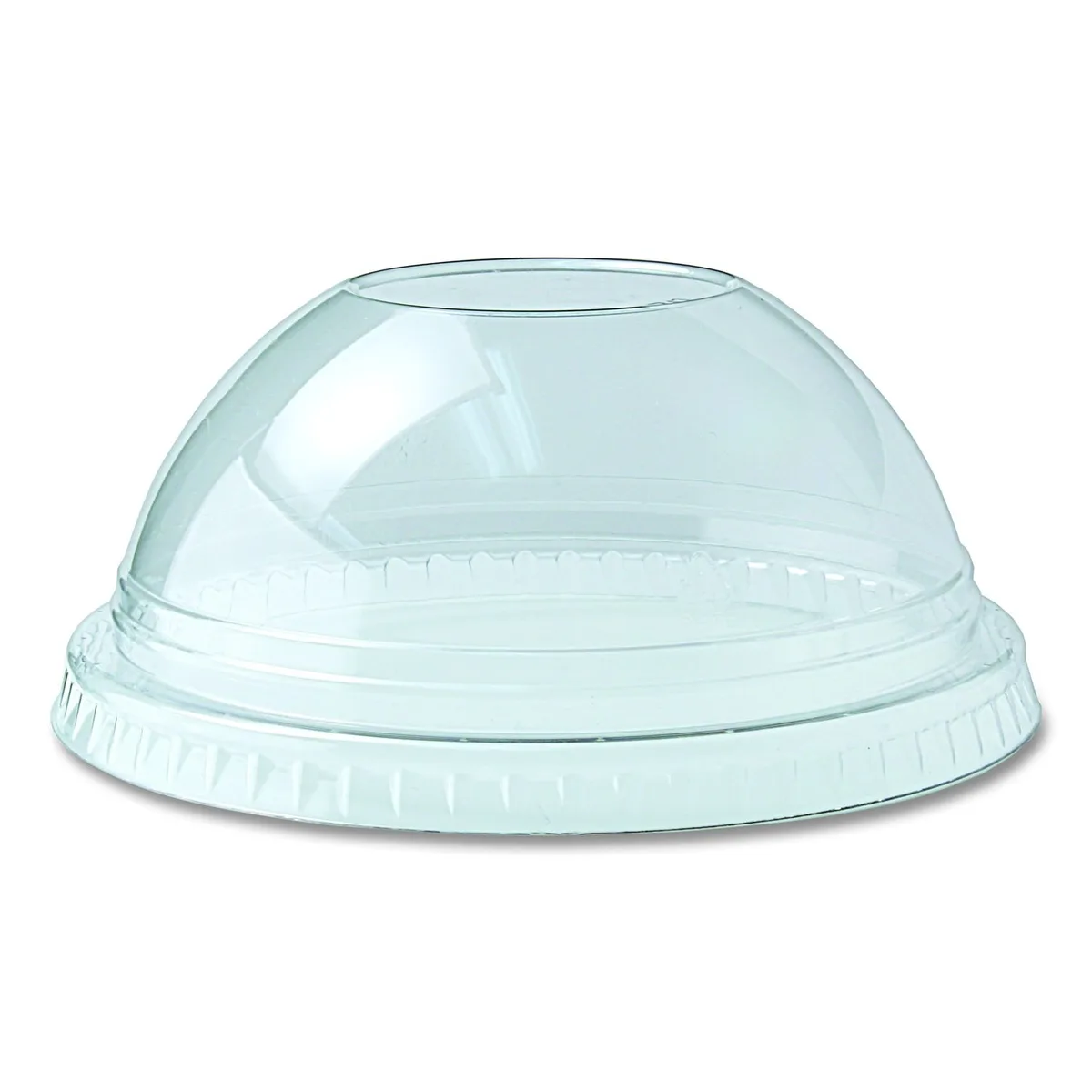 Fabri-Kal Fabri-Kal Kal-Clear 9oz Plastic Dome Lid 1" Hole 1000Ct 9508057 — product photo
