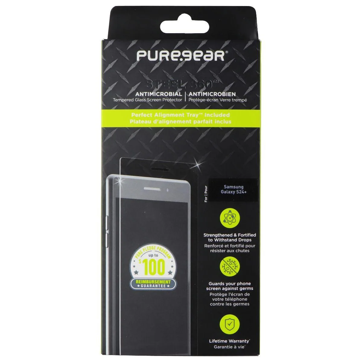 PureGear PureGear Steel 360 Screen Protector Samsung Galaxy S24+ — product photo