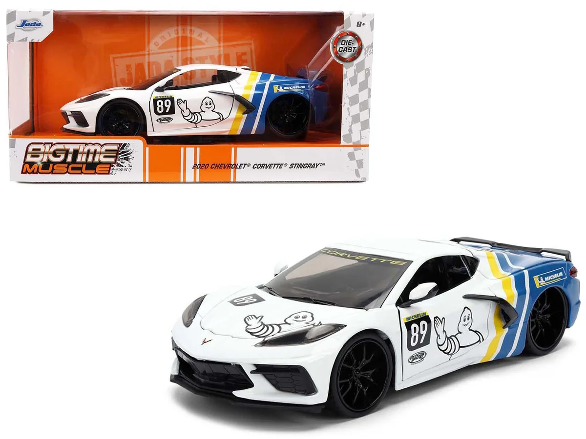Jada Jada 2020 Chevrolet Corvette Stingray C8 #89 Michelin Bigtime Muscle 1/24 Diecast Car — product photo