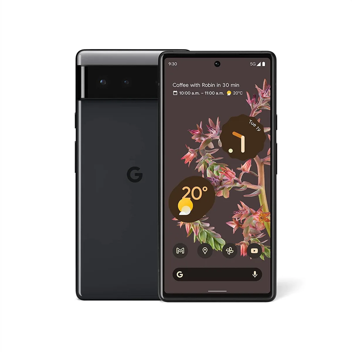 Google Google Pixel 6 128 GB Stormy Black cell phones - unlocked — product photo