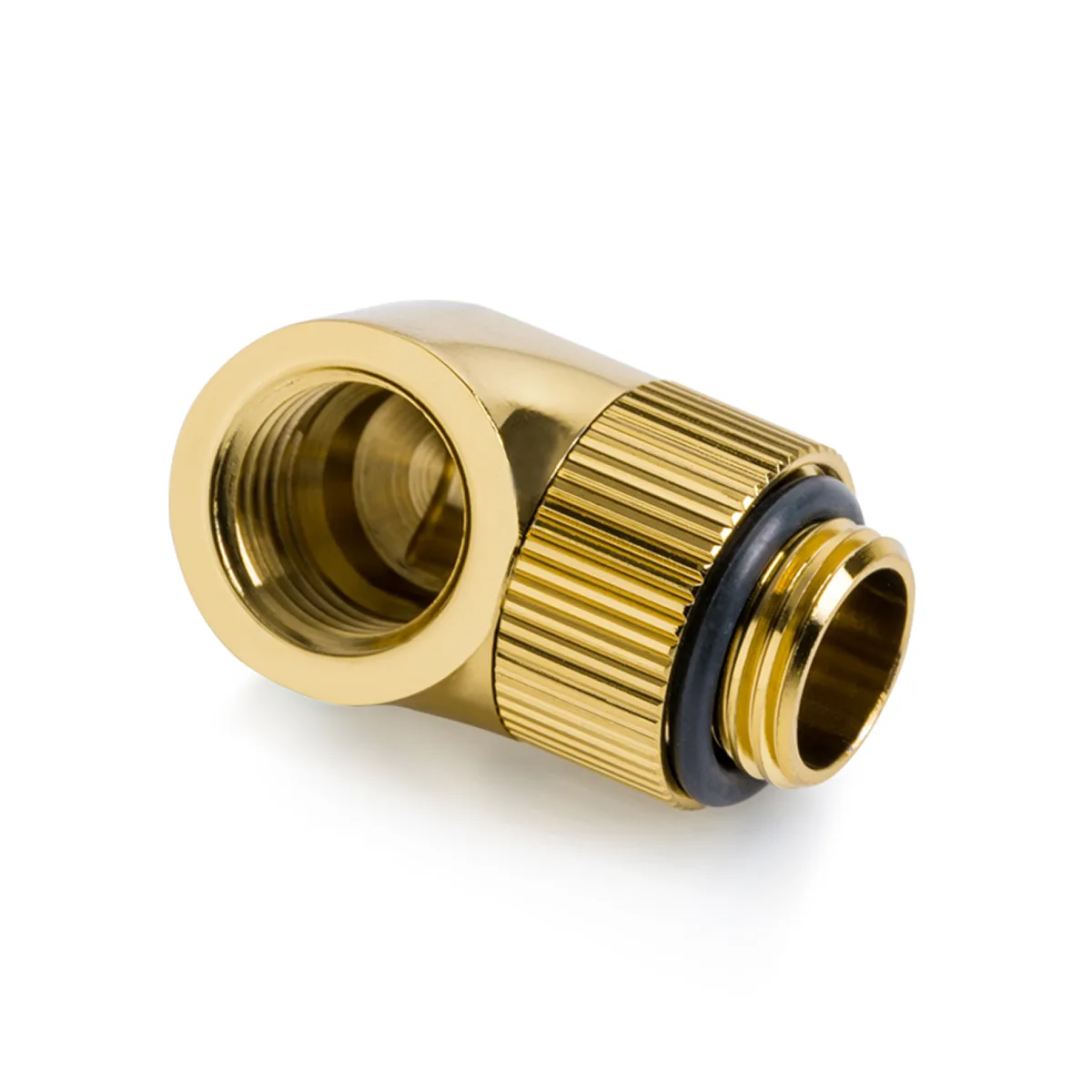 Bitspower Bitspower BPTA-90RE-TB 90° rotary extender fitting, G1/4", 2-pack — product photo