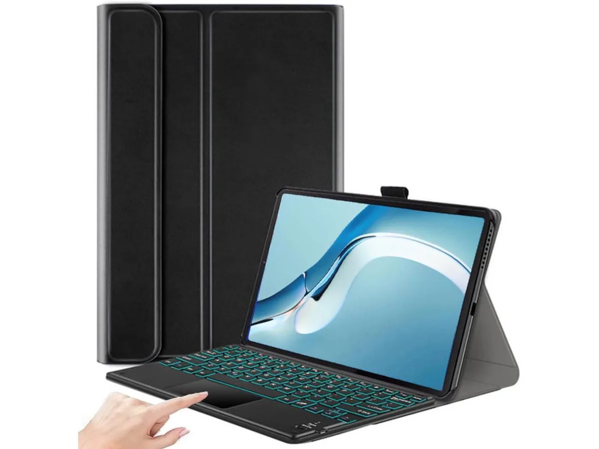BONAEVER BONAEVER Touchpad Keyboard Case for Huawei MatePad Pro 12.6 2022 2021 Black — product photo