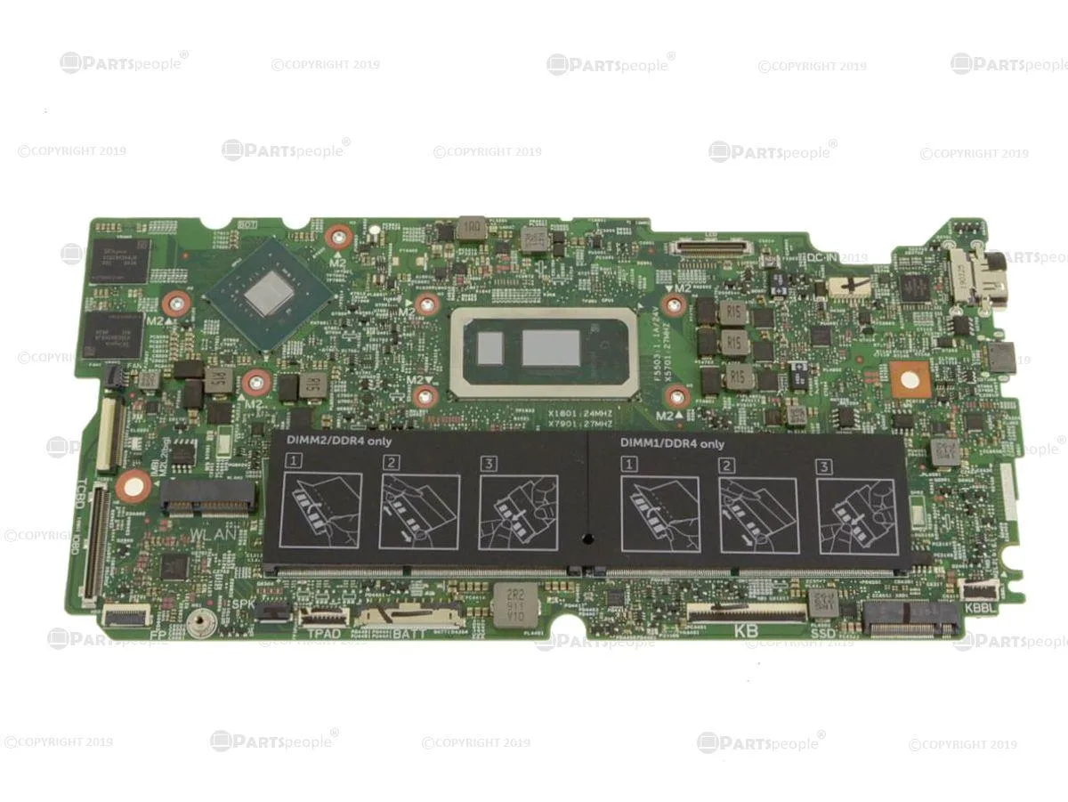 DELL DELL Inspiron 7590 2-in-1 Motherboard X8Y3N Core i7-8565U 1.8GHz MX250 — product photo