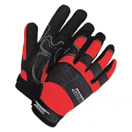 BDG BDG Mechanics Gloves Black Red Padded personal protective equipment — product photo