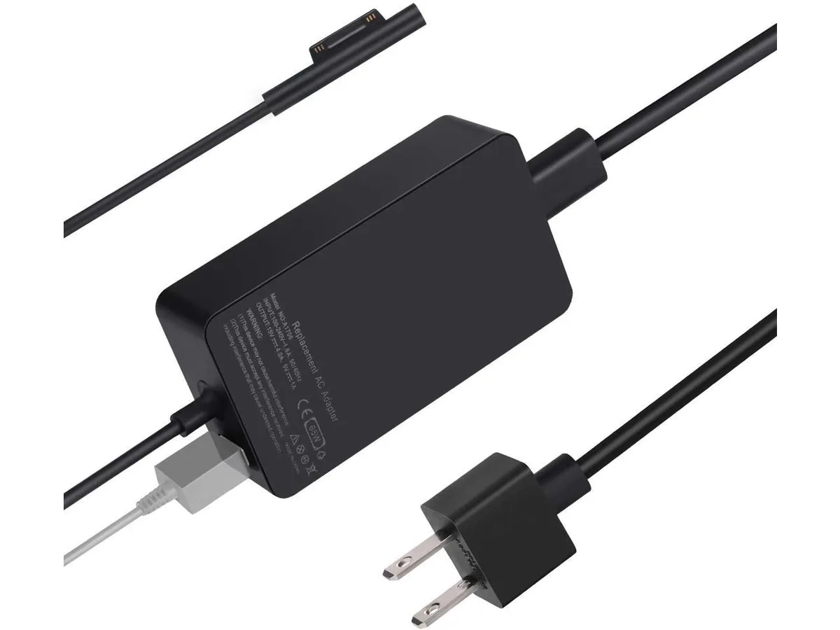 Jinnet Jinnet 1706 65W AC adapter with USB port 6ft cord — product photo