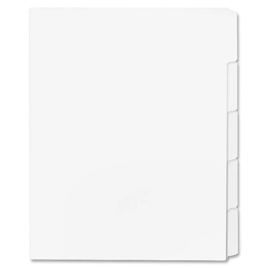Sparco Products Sparco Products 21002 Straight Collated Index Dividers card filing 50 box 5 tabs 8.50x11 — product photo