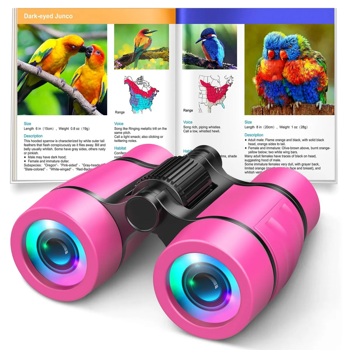 LET'S GO! DJWYJ-SPINK 4x30 Binoculars White — product photo