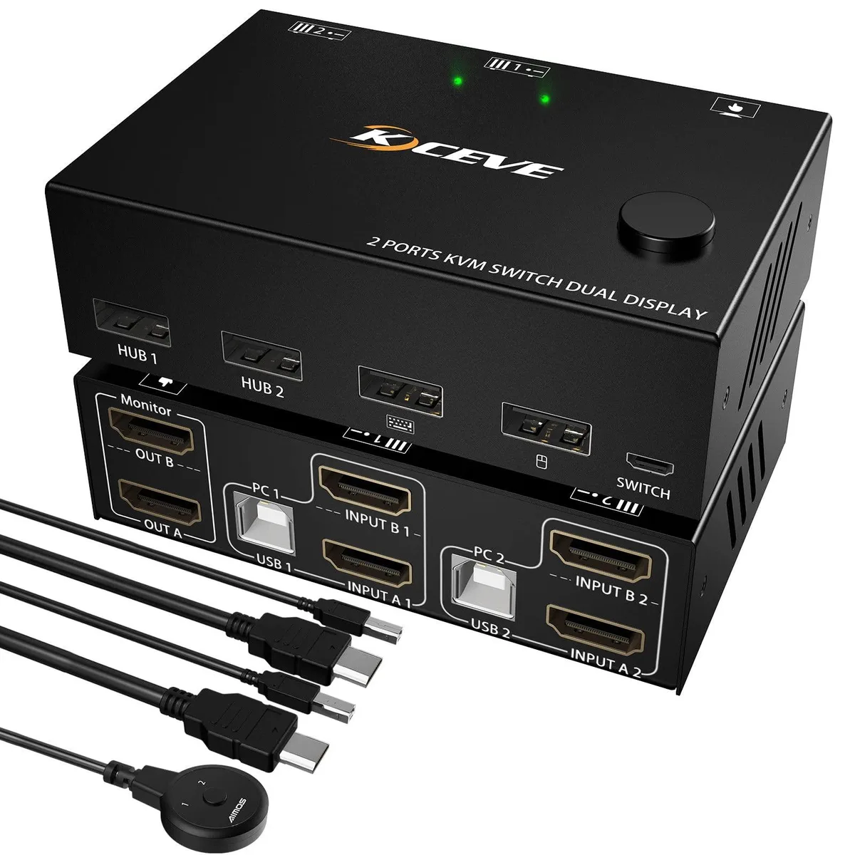 Vszerda Vszerda AM202NEW KVM switch 4K@30Hz 2.0 — product photo