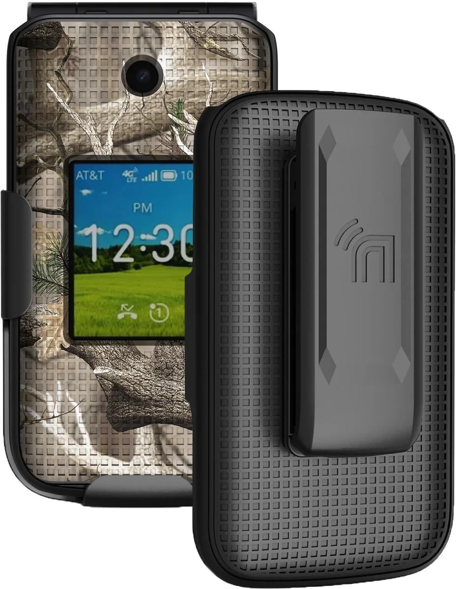 Nakedcellphone Nakedcellphone Grid Case + Belt Clip Holster Camo 13 positions U1030 — product photo