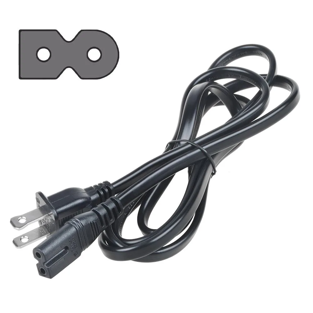 ABLEGRID ABLEGRID 5ft 2-Prong Polarized Power Cord for Panasonic DMR-EZ47V, DMR-EZ48V, DMR-HS2 — product photo