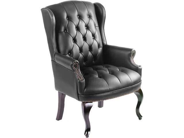 BOSS Office Products BOSS Office Products B809-BK Wingback Guest Chair office furniture — product photo