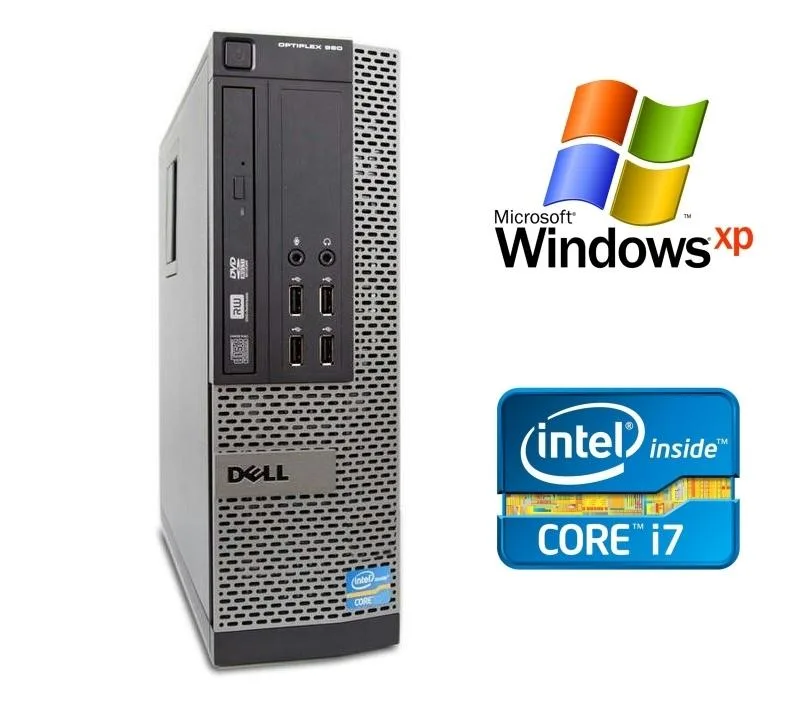 DELL DELL OptiPlex 990 SFF desktop PC i7-2600 3.4 GHz 4GB DDR3 500GB HDD Windows XP Pro — product photo